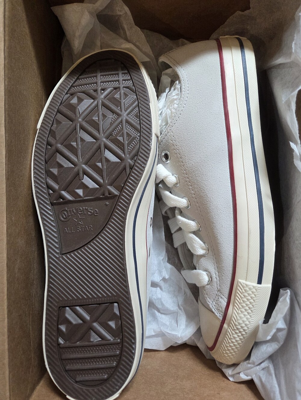 Converse Chuck Taylor All Star Ox (Unisex) Grey Ivory US Mens Siz 8 / Wmns Sz 10 - Picture 8 of 9